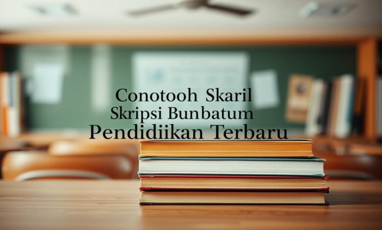 Contoh Judul Skripsi Pendidikan Terbaru