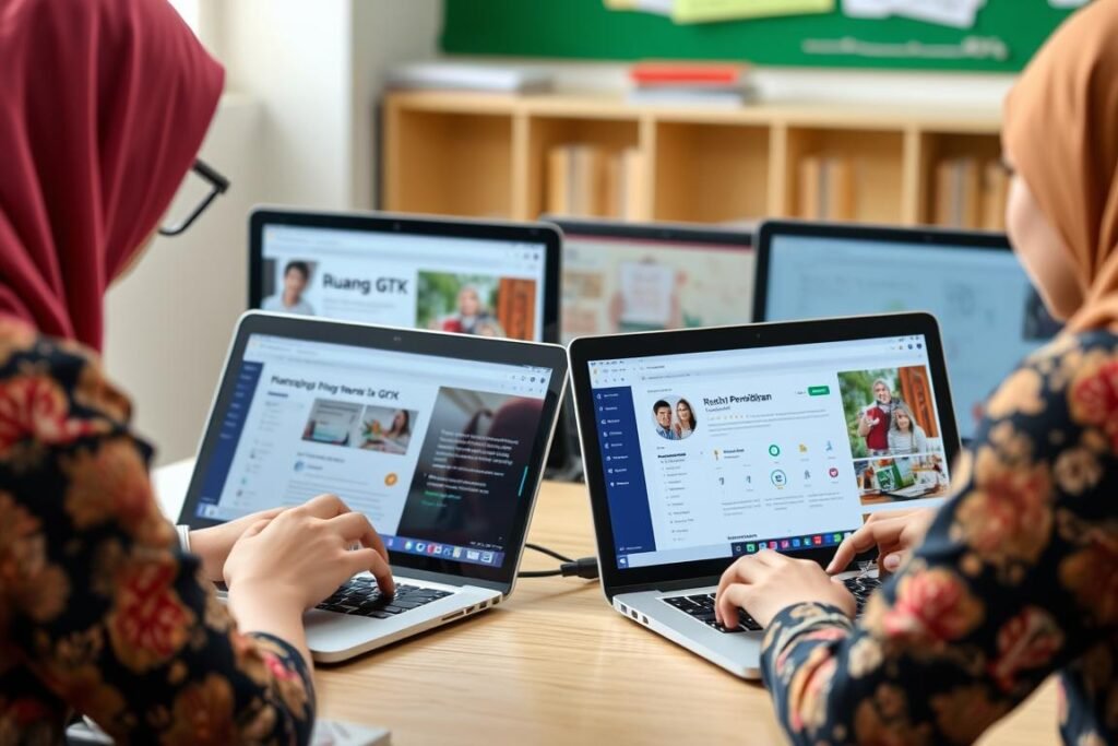 Guru menggunakan Ruang GTK untuk mengakses pelatihan profesional dan mengelola kelas